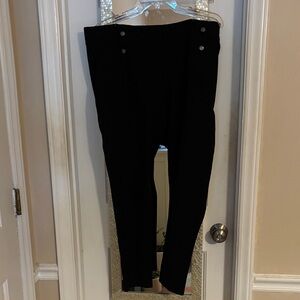 Ann Taylor Black Pull Up Leggings, Barely Worn